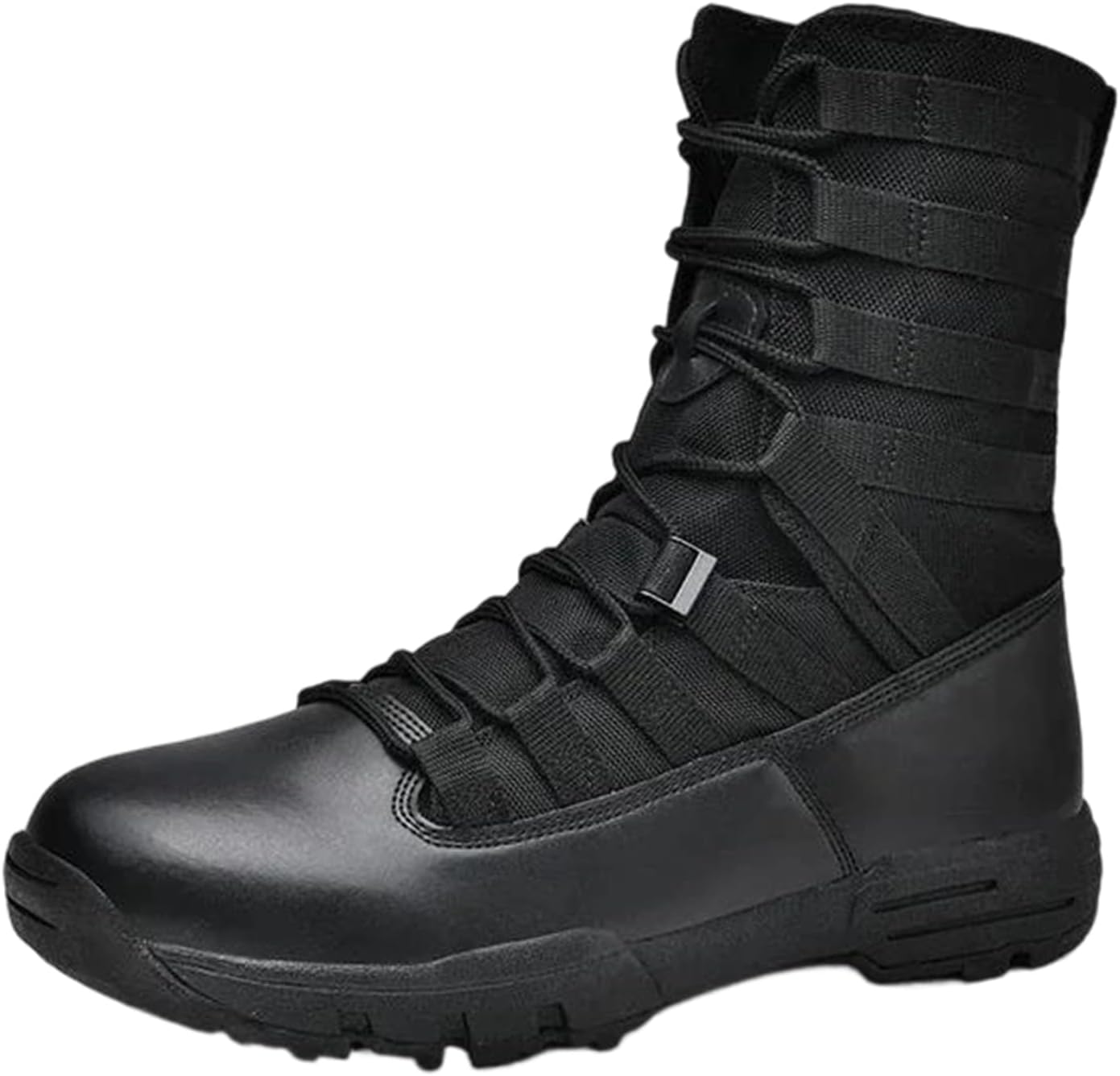 

Мужские замшевые ботинки без шнурков с ретро-стилем, высокой подошвой и текстильной подкладкой для повседневной носки Alloaone, черный