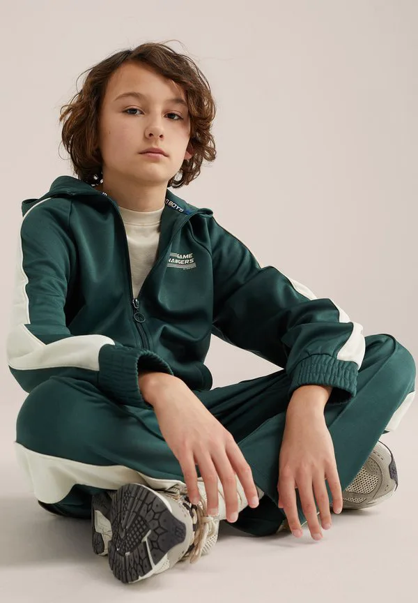 Плохая толстовка на молнии We Fashion, Dark Green — фото 4
