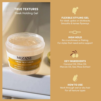 Гель для волок True Textures Sleek Holding Gel Firm Hold Hair Gel Flexible Flake — фото 2
