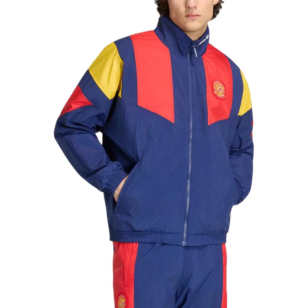 Куртка Adidas Originals с воротником-стойкой синяя