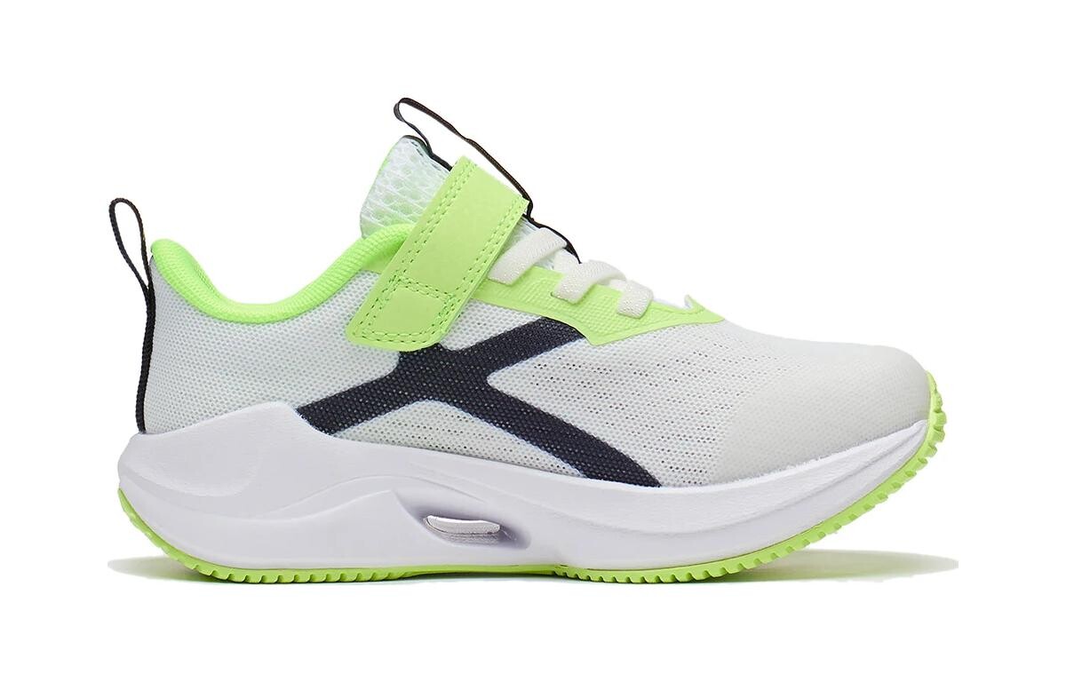 Супер легкие 20 детские кроссовки PS Low-top белые/зеленые Lining Young — фото 2
