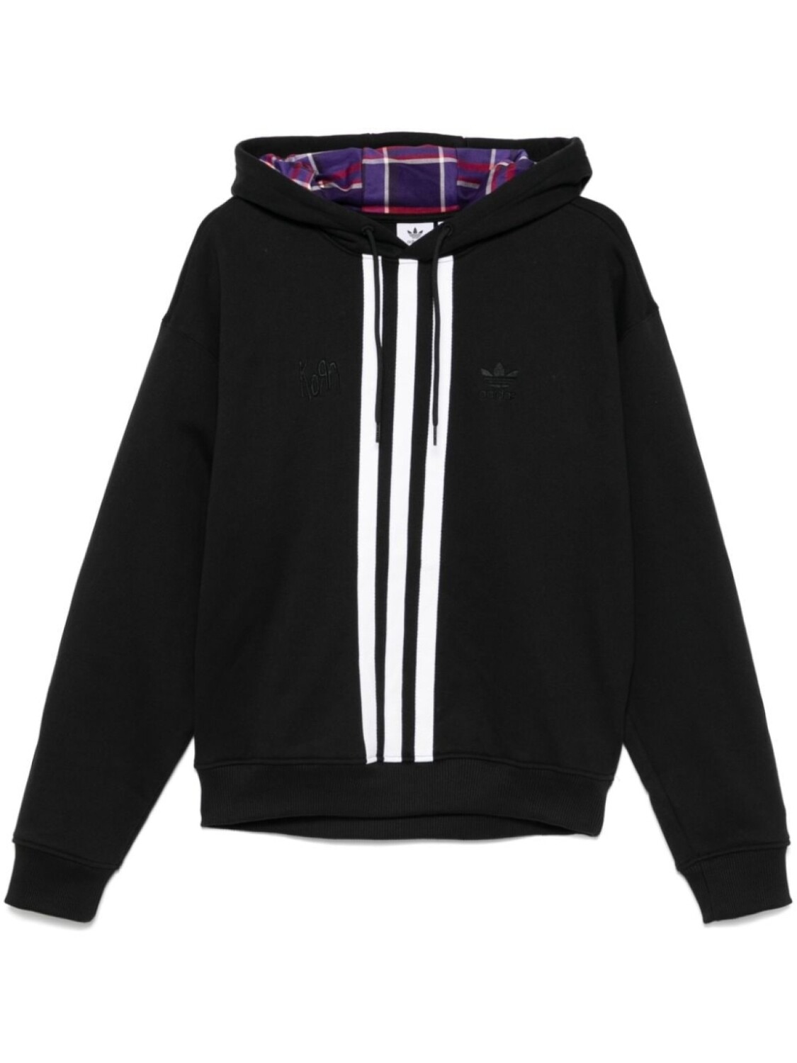 

Толстовка с капюшоном с нашивкой Adidas x KoRn, черный
