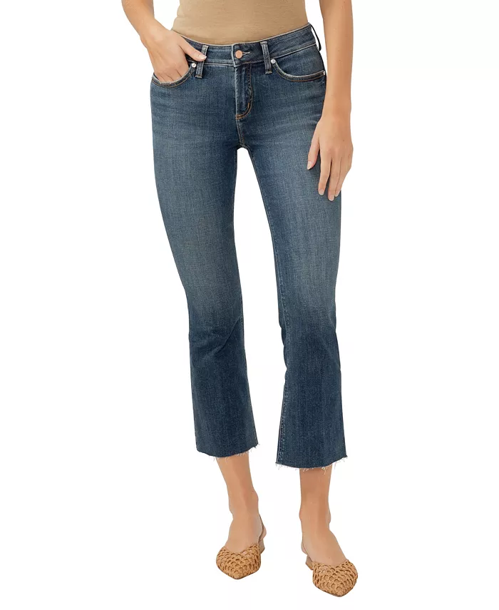 

Женские джинсы Suki Mid Rise Curvy Fit Kick Flare Silver Jeans Co., синий