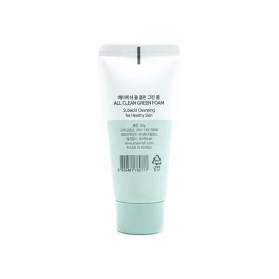 

Очищающий гель для лица, 30 г Heimish, All Clean Green Foam
