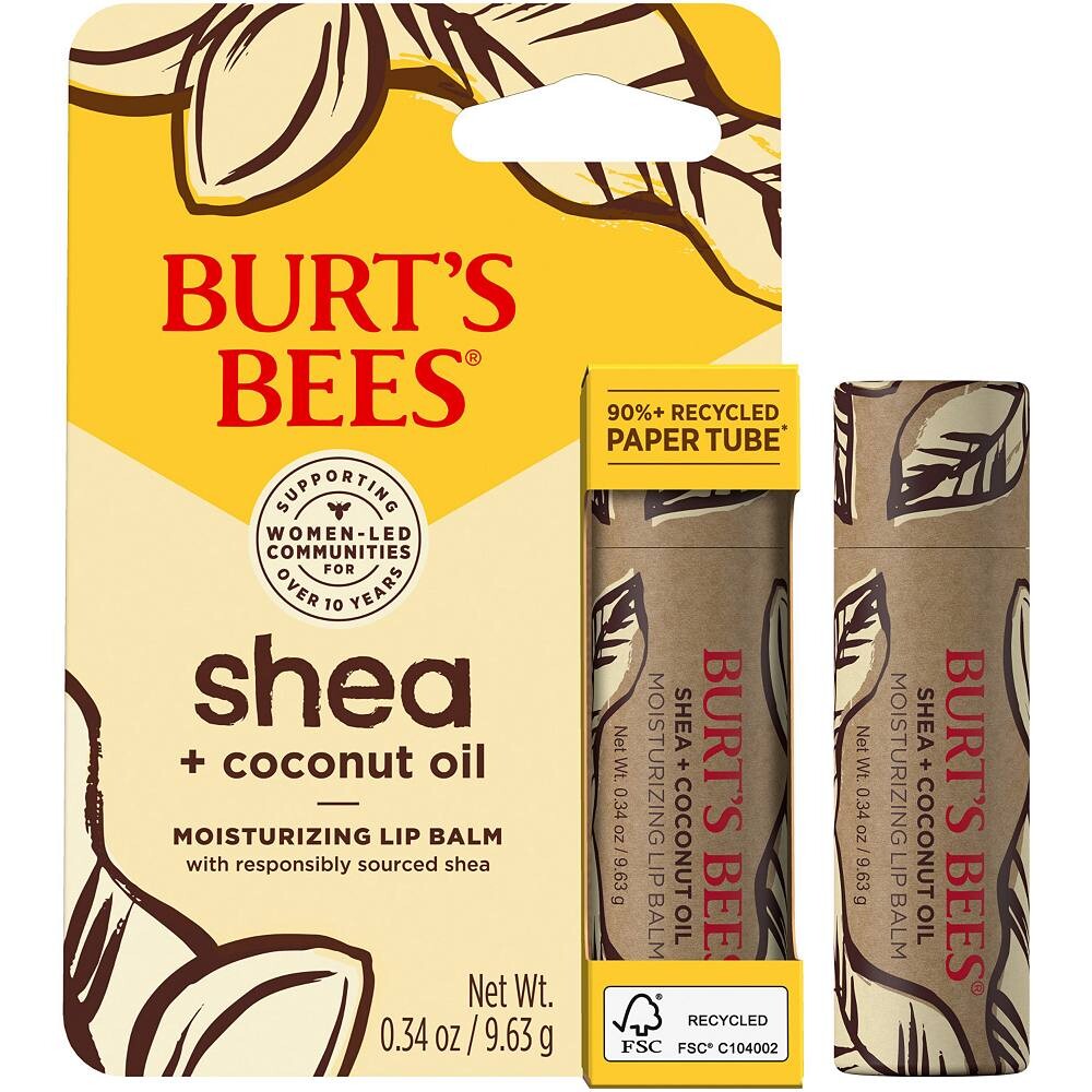 Burt's Bees Shea + кокосовое масло Увлажняющий бальзам для губ — фото 2