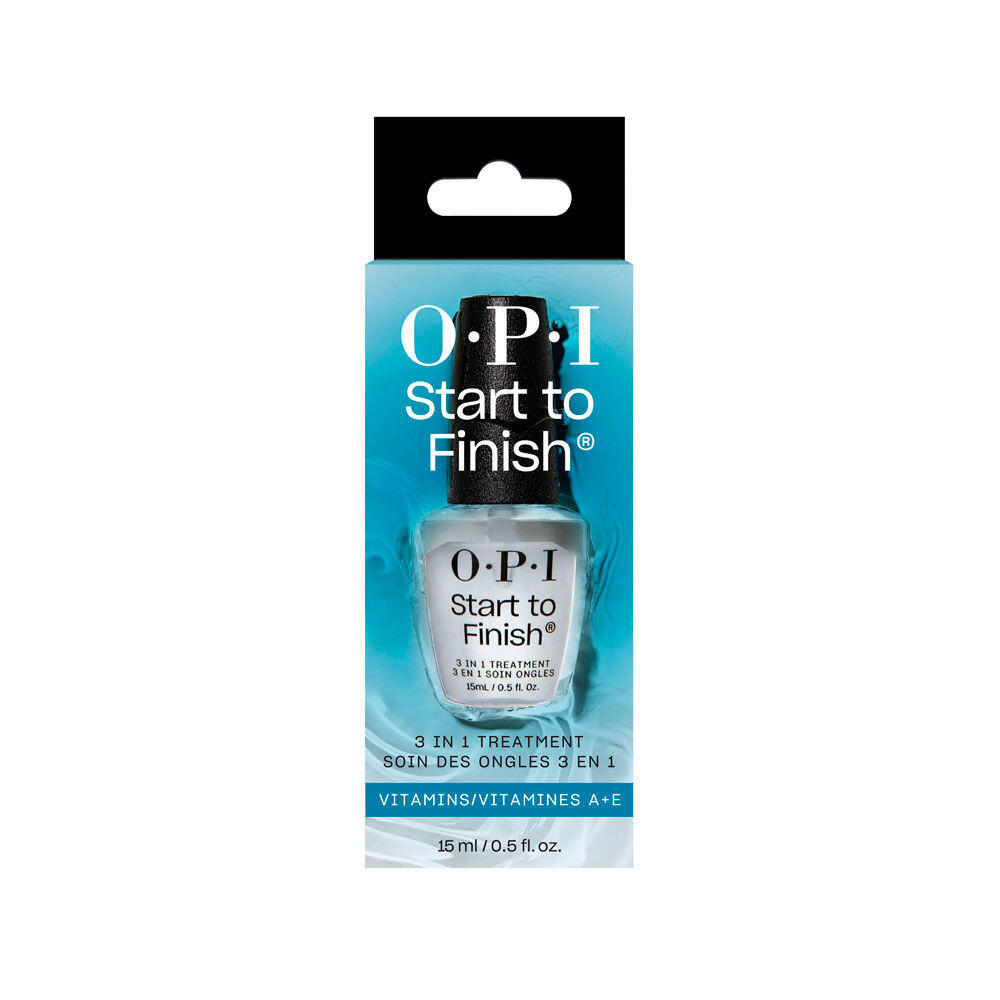 Лак для ногтей Start To Finish 3 En 1 Tratamiento Base, Top Coat Y Fortalecedor Opi, 15 мл. — фото 2