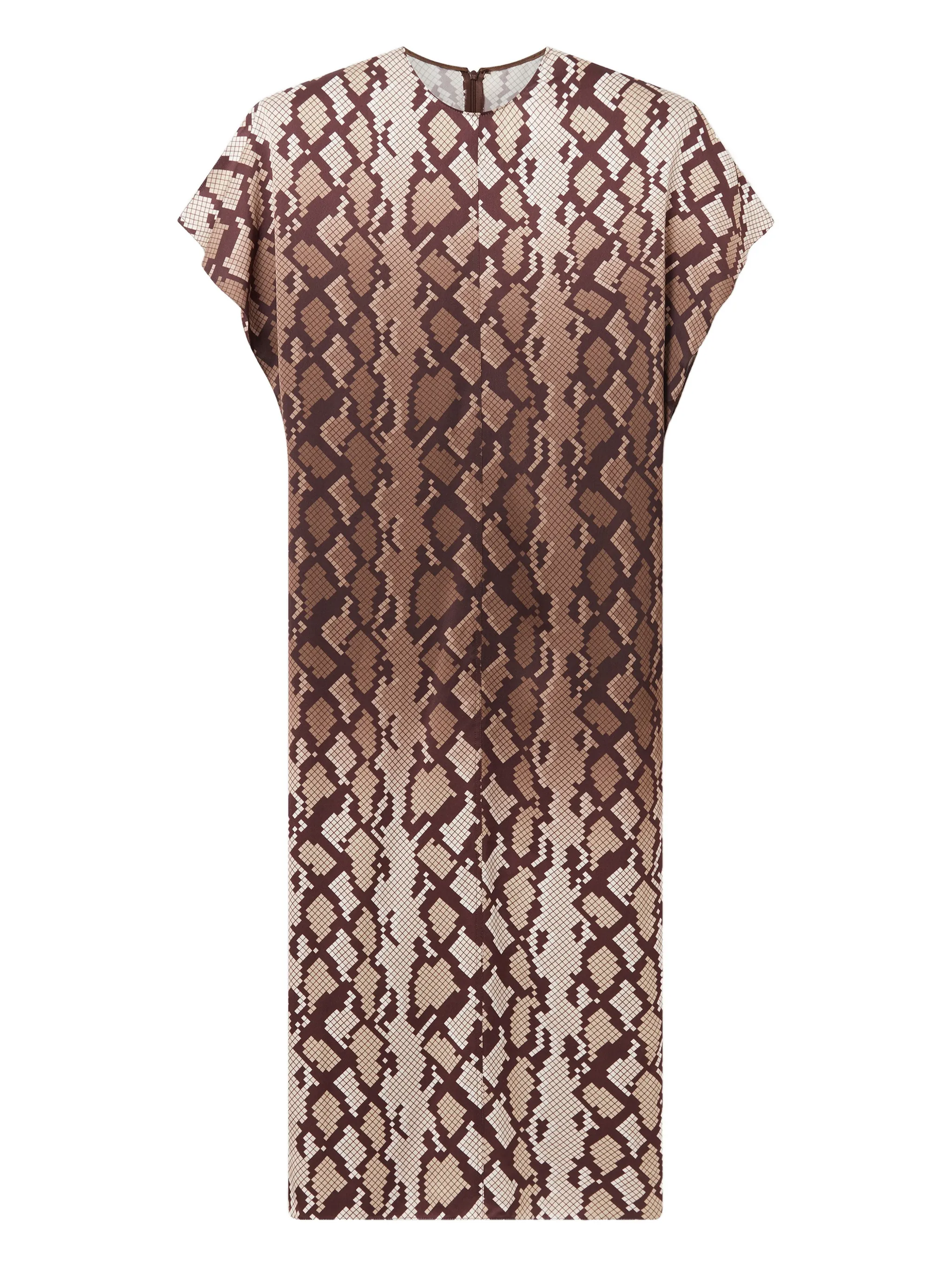 

Платье миди с короткими рукавами Stella Mccartney, коричневый