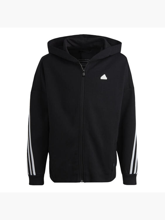 

Куртка Future Icons с капюшоном и тремя полосками Adidas, черный