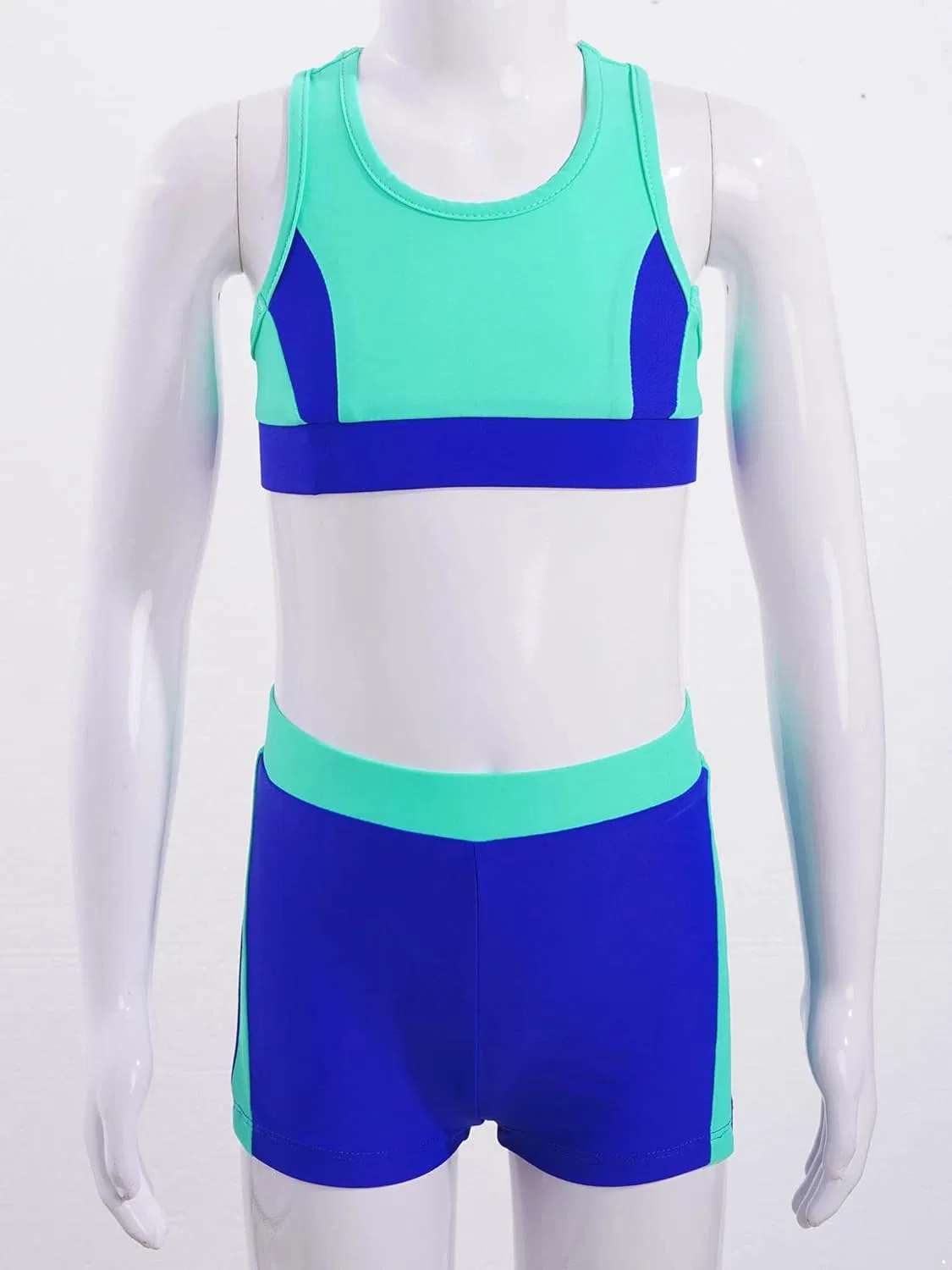 Детский спортивный комплект с принтом Fldy из топа и шорт, Navy Blue — фото 3