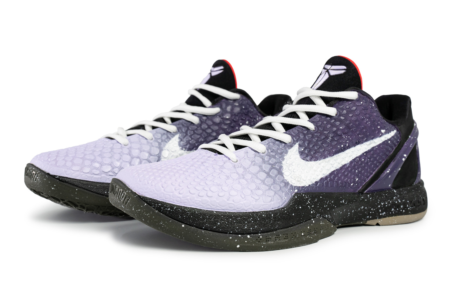 Nike Zoom Kobe 6 Противоскользящие Износостойкие Низкие Баскетбольные Кроссовки Унисекс Фиолетовые — фото 3