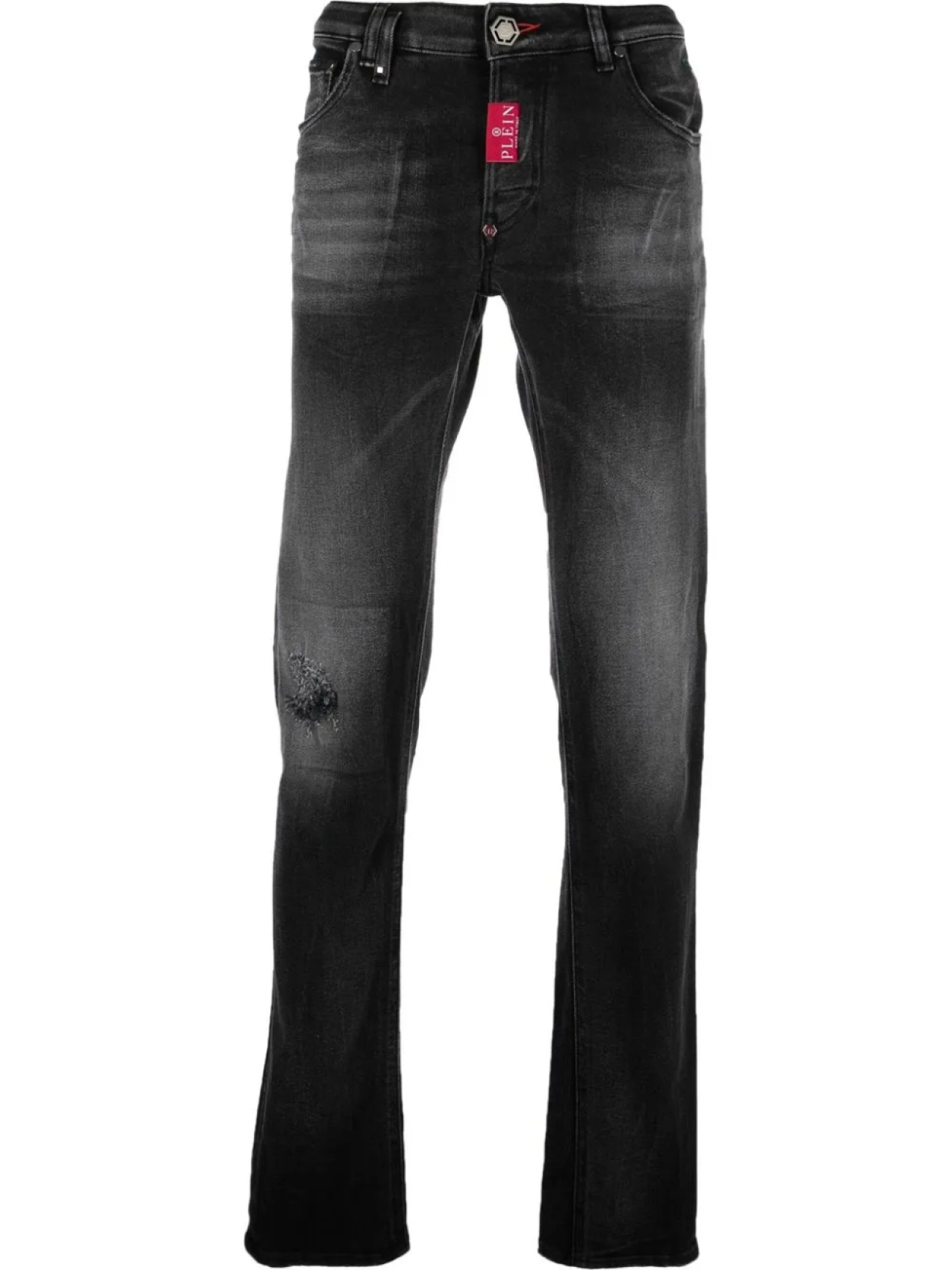 

Philipp Plein джинсы скинни с логотипом, серый