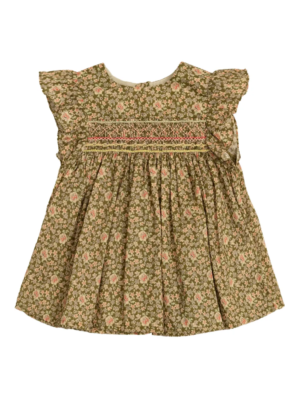 

Топ с цветочным принтом и рюшами Bonpoint, зеленый