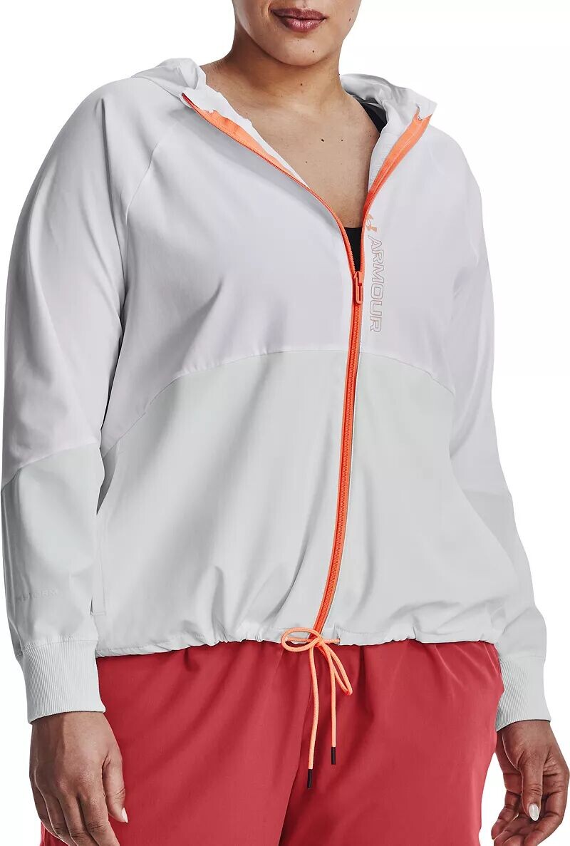 

Женская тканая куртка с молнией во всю длину Under Armour, белый