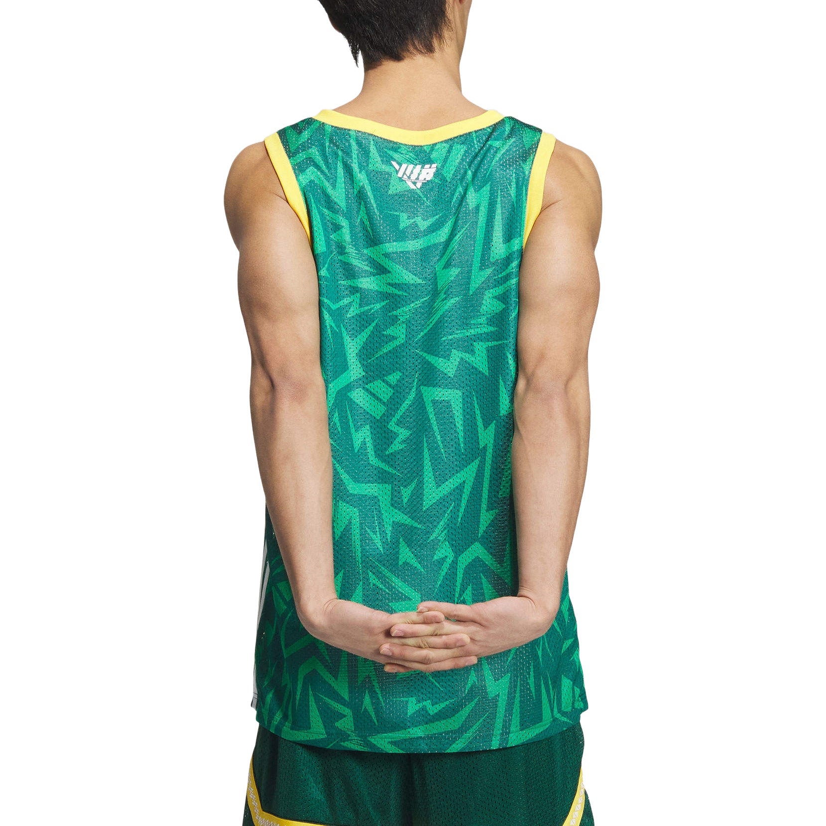 Спортивный топ adidas Basketball Tank 'Green' JC6794, зеленый — фото 2