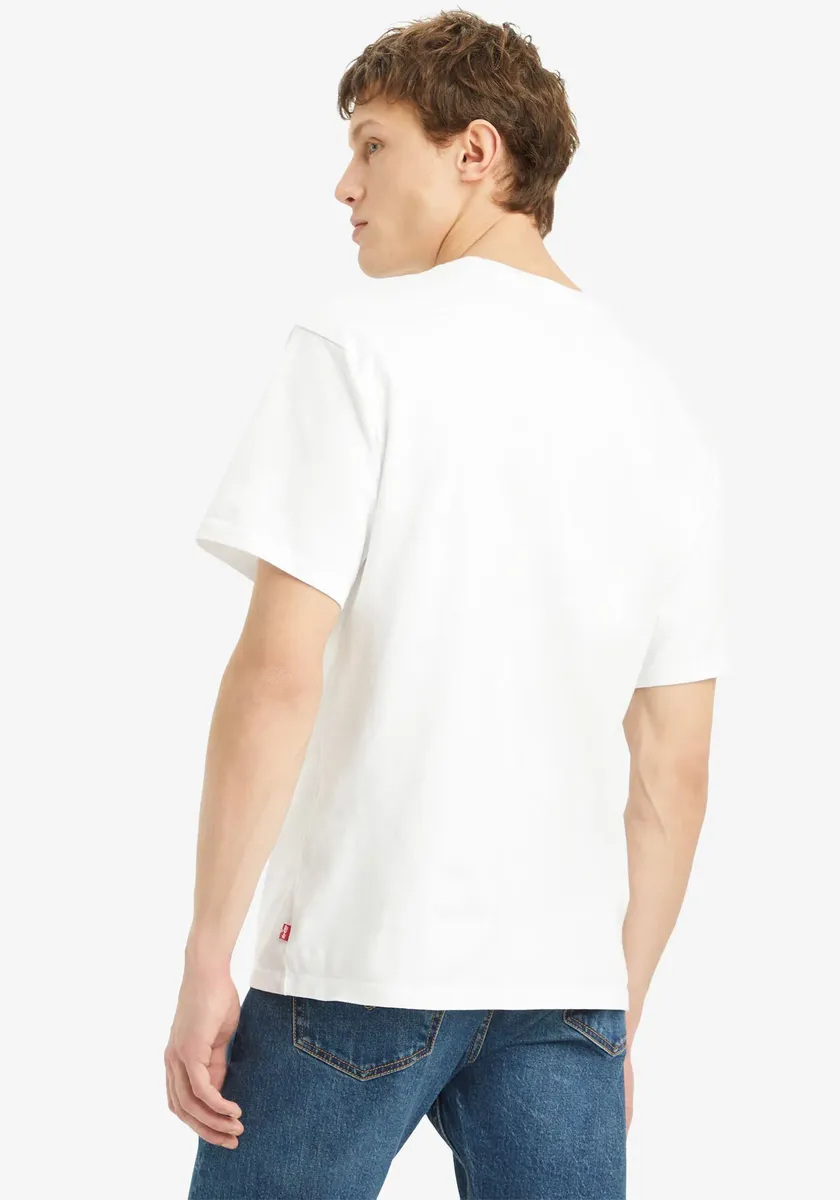 Футболка Levi's "SEVINTAGE" с нашивкой-логотипом на груди, белый — фото 3