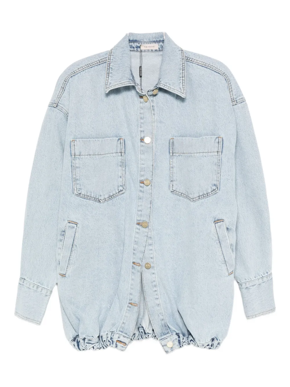 

Джинсовая куртка с заниженной линией плеч The Mannei, синий