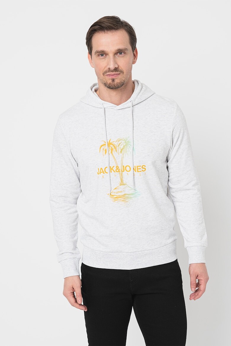 

Толстовка с принтом Jack & Jones, серый