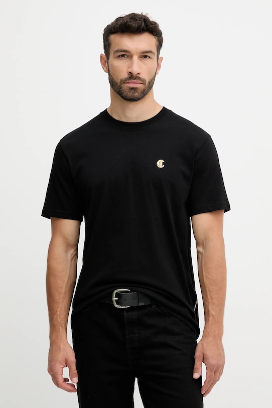 

Хлопковая футболка Just Cavalli, черный