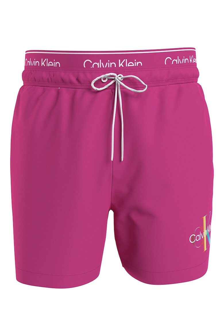 

Мужские плавки-шорты Calvin Klein с логотипом, белые