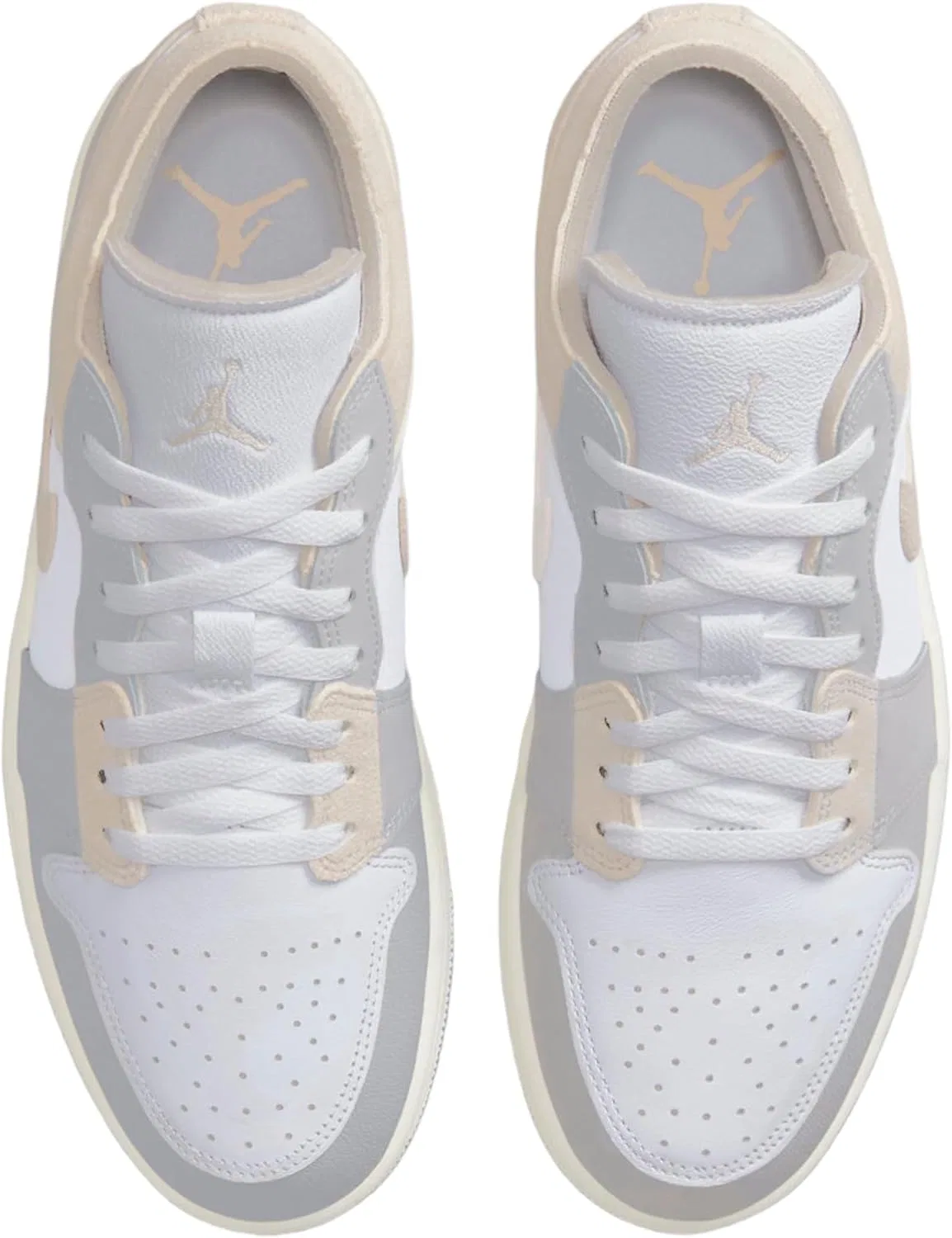 Кроссовки детские Nike Air Jordan 1 Low, цвет Tech Grey/Lt Orewood Brown-white — фото 4