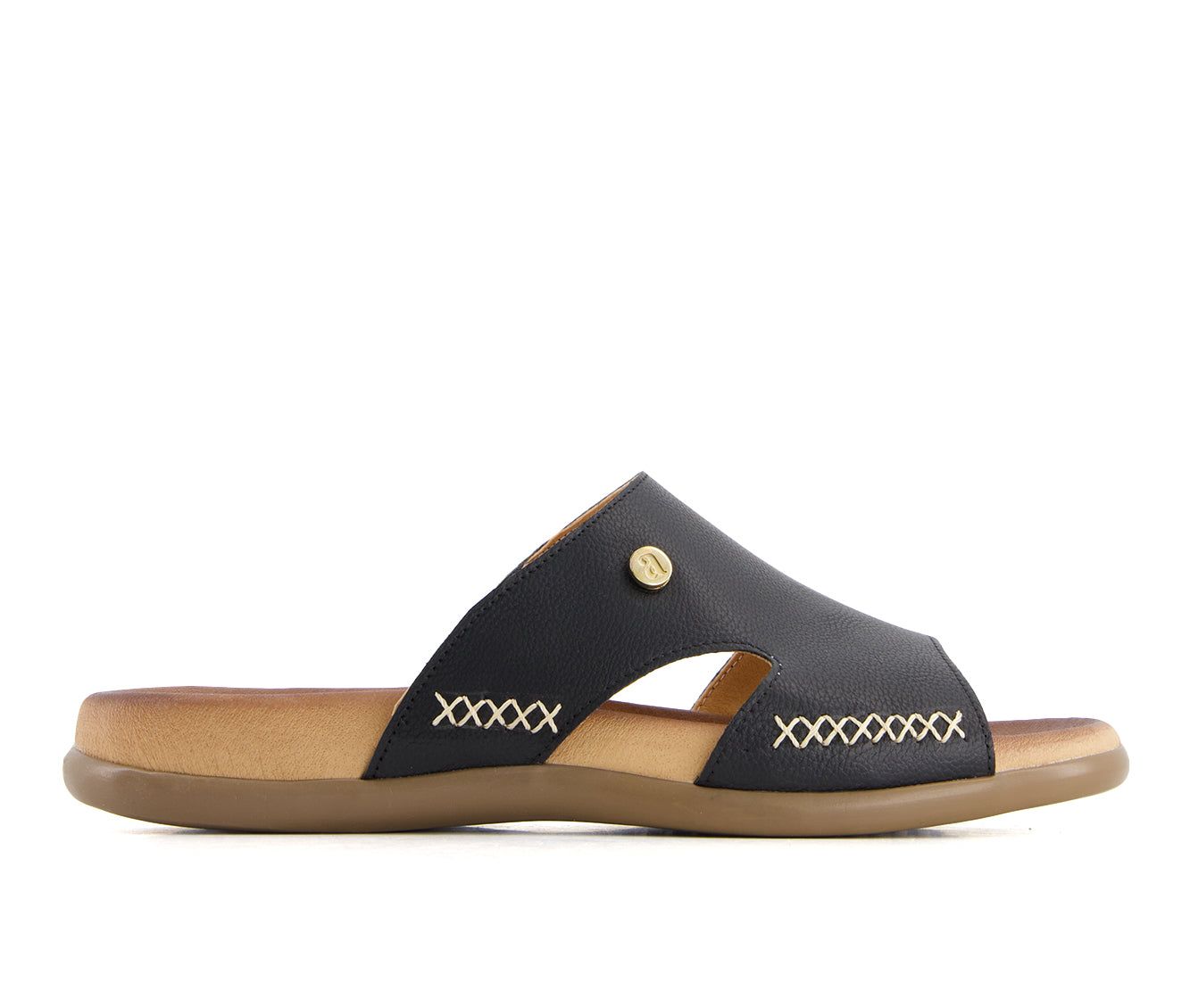 Andrea Women's Slip on Sandals, черный