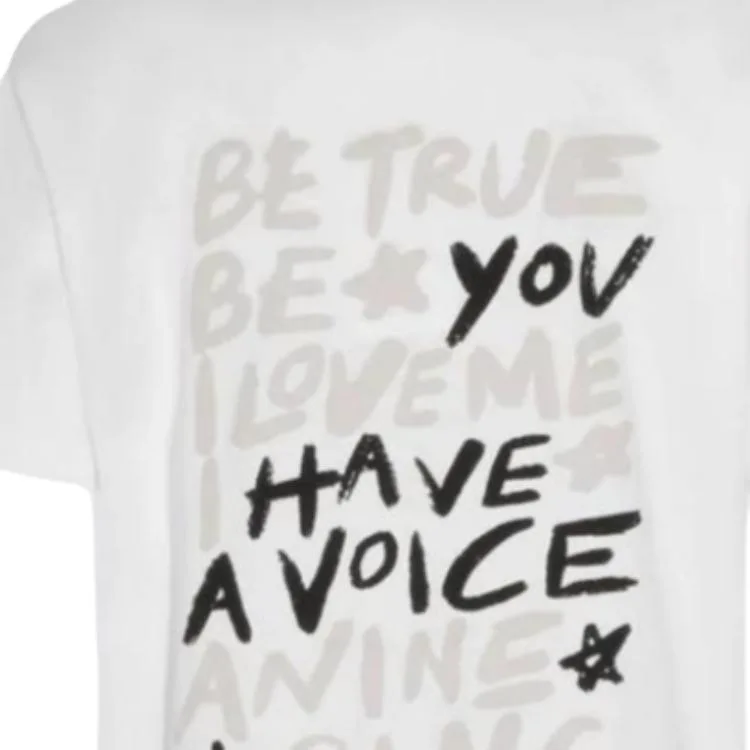 

Футболка с принтом на спине Anine Bing, белый