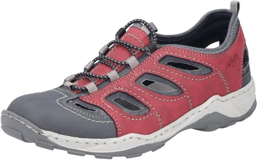 Rieker 08065 Мужские весенне-летние туфли, Red