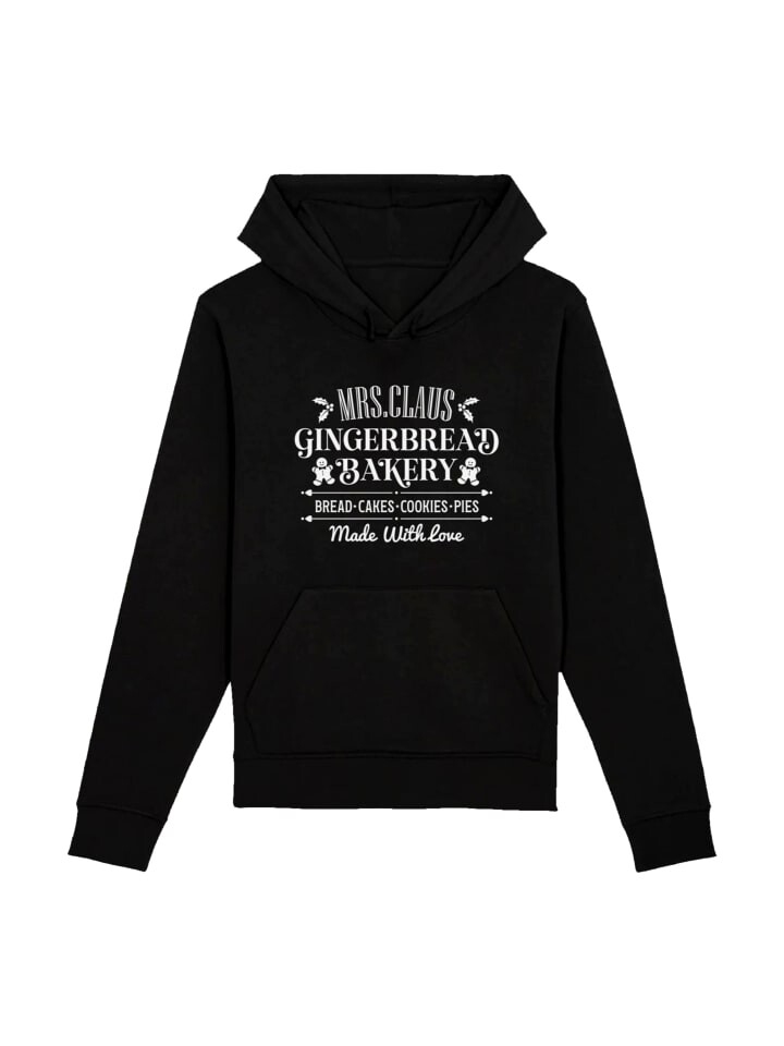 

Пуловер F4NT4STIC Hoodie Santas Gingerbread Bakery Weihnachten, черный