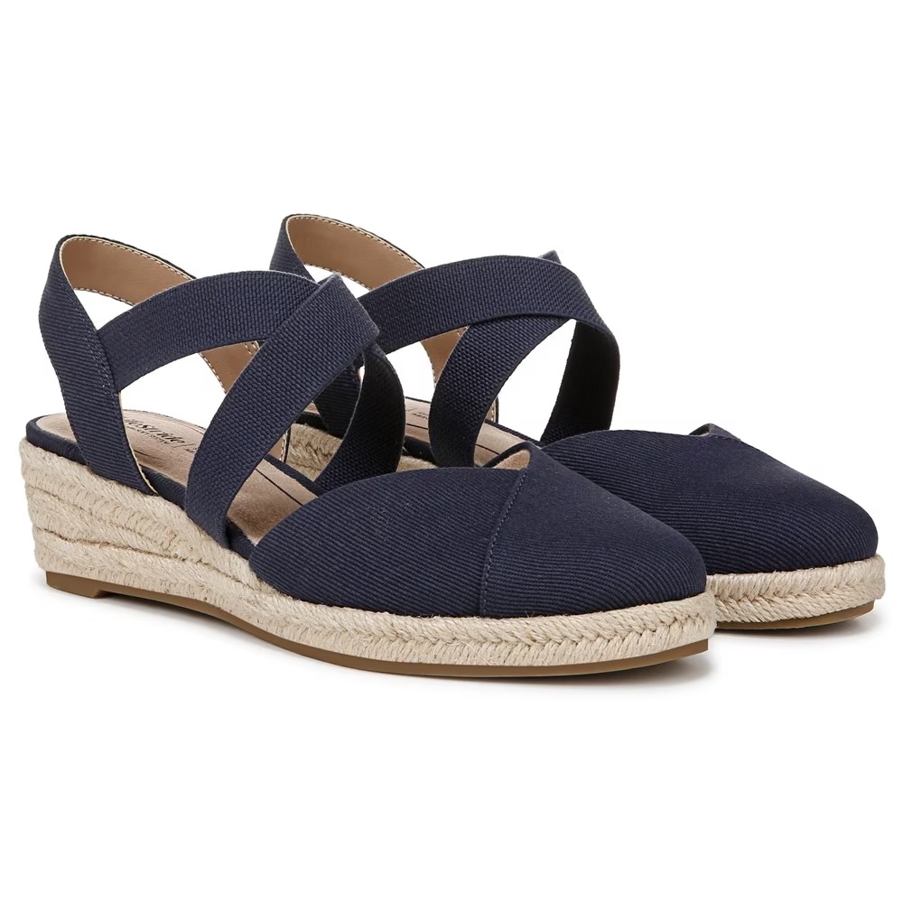 Туфли на танкетке Kimball espadrille wedge Lifestride, lux navy fabric