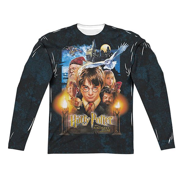 

Начальная длинная футболка с длинным рукавом adult poly crew Harry Potter