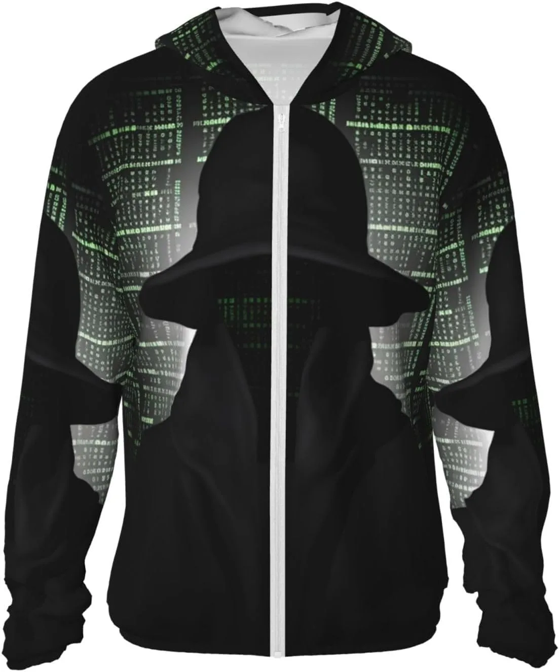 

Толстовка с капюшоном для защиты от солнца Unisex, UPF 50+, с длинным рукавом BSCKKDMN