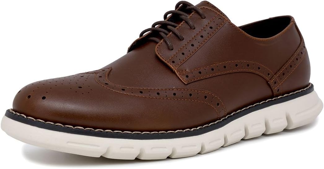 

Мужские вязаные классические кроссовки-оксфорды Nautica: дышащие, стильные, легкие и удобные- идеально подходят для деловых встреч или прогулок, коричневый