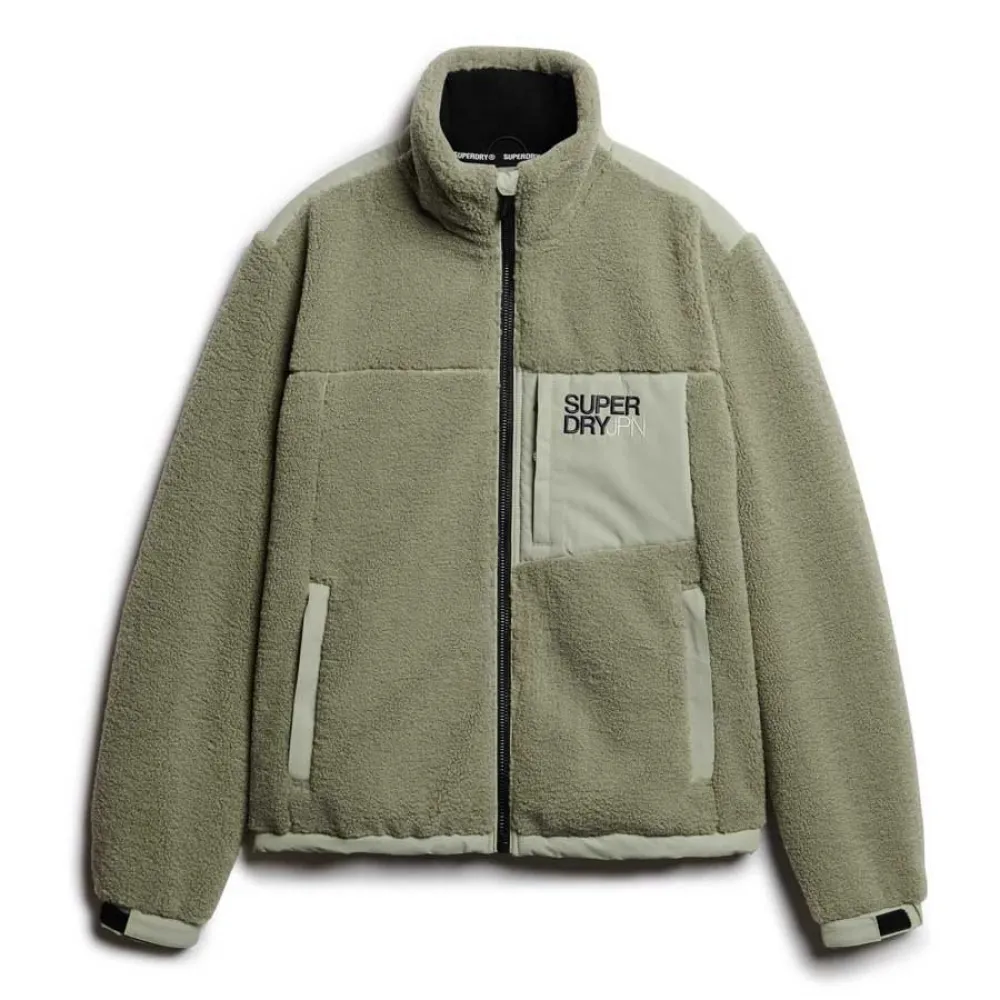

Куртка Superdry Relaxed Fleece Trekker, зеленый