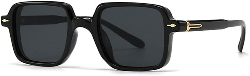 

Солнцезащитные очки LVTFCO для мужчин, защита от УФ-излучения UV400, ретро-стиль, декор с заклепками, солнцезащитные очки для женщин, оливково-зеленый цвет, Black Gray