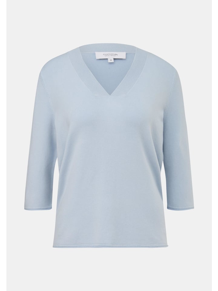 

Вязаный свитер цвета 5063_светло-голубой comma