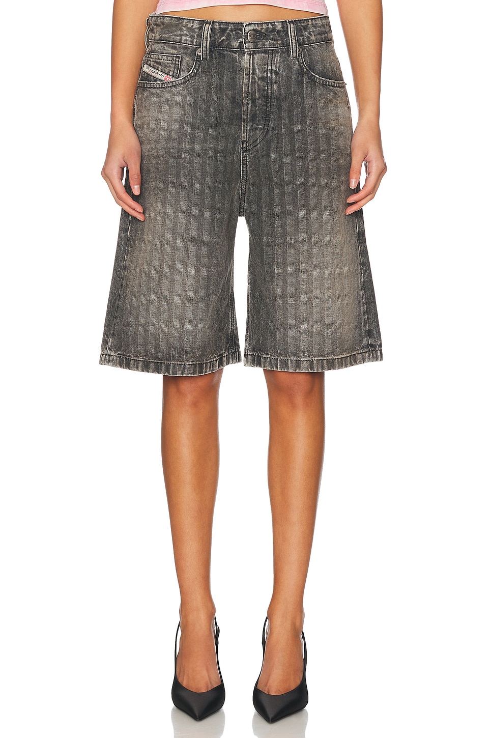 

Бермуды с высокой талией Diesel, Charcoal