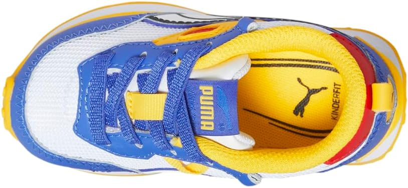 Детские кроссовки PUMA Boys Rider Fv Future Vintage на шнуровке, повседневные - серые — фото 4
