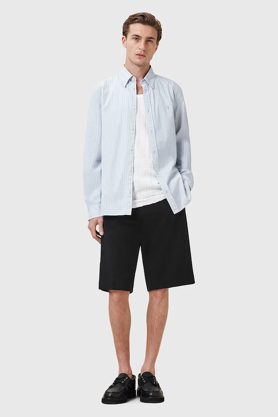 

Хлопковые шорты BAY Allsaints, черный
