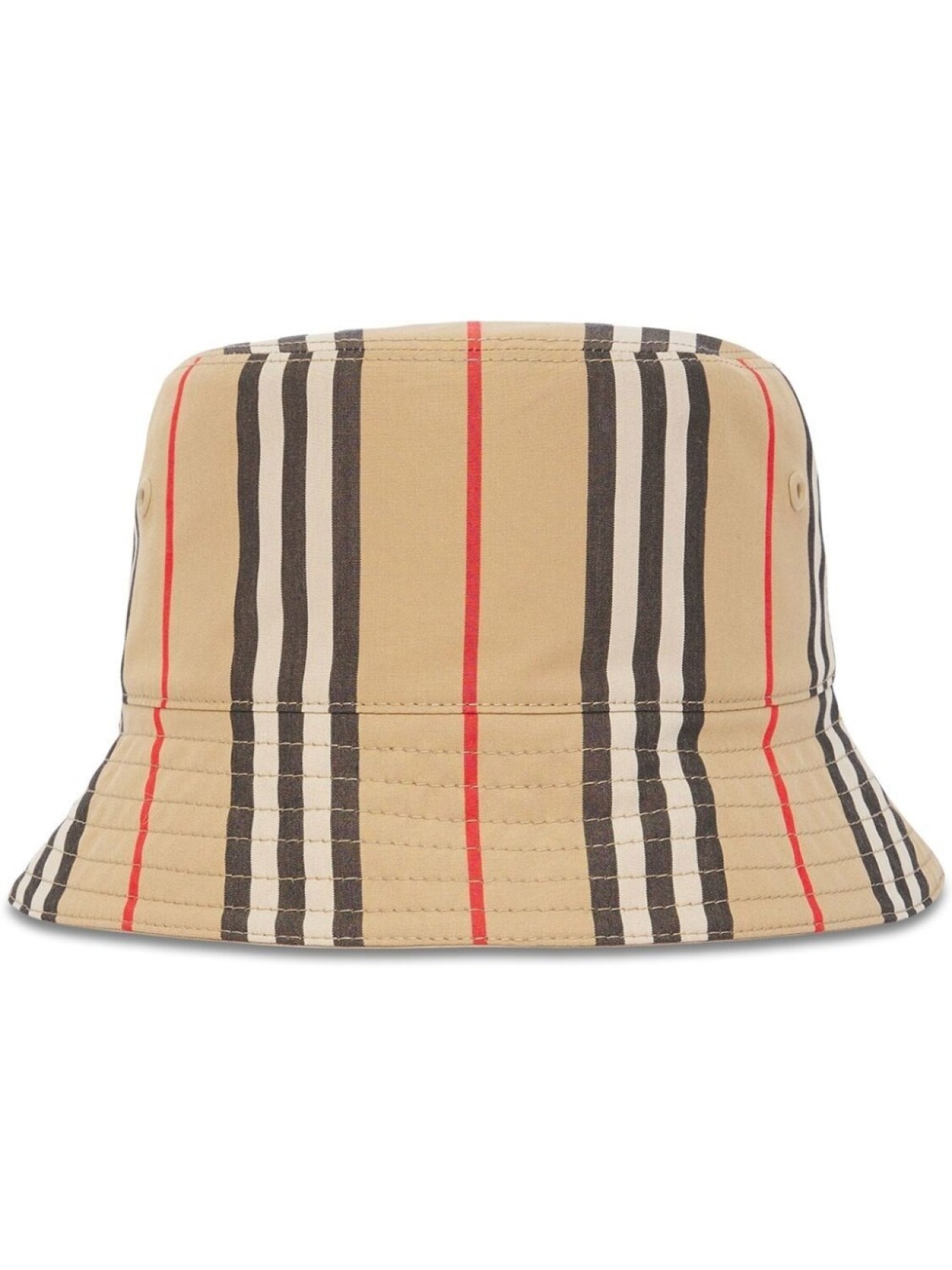 

Burberry двусторонняя панама в полоску Icon Stripe, нейтральный цвет