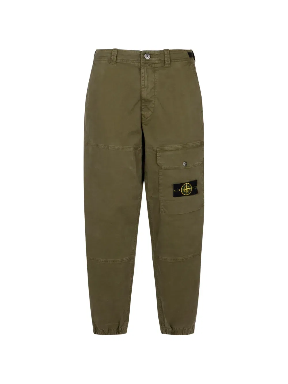 Свободные брюки-карго с нашивкой логотипа Stone Island, черный
