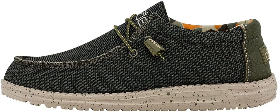 

Мужские носки Hey Dude Wally, Снятая с производства мужская обувь, Мужские лоферы на шнуровке, Удобные и легкие Heydude, Pine