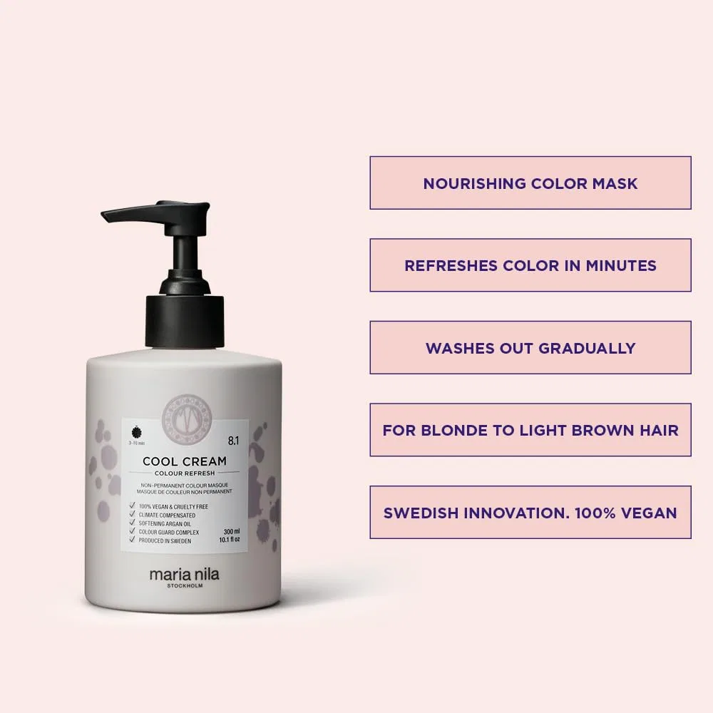 Оттеночная маска для волос Maria Nila Color Refresh Cool Cream, 300 мл Maria Nila, Cool Cream — фото 2