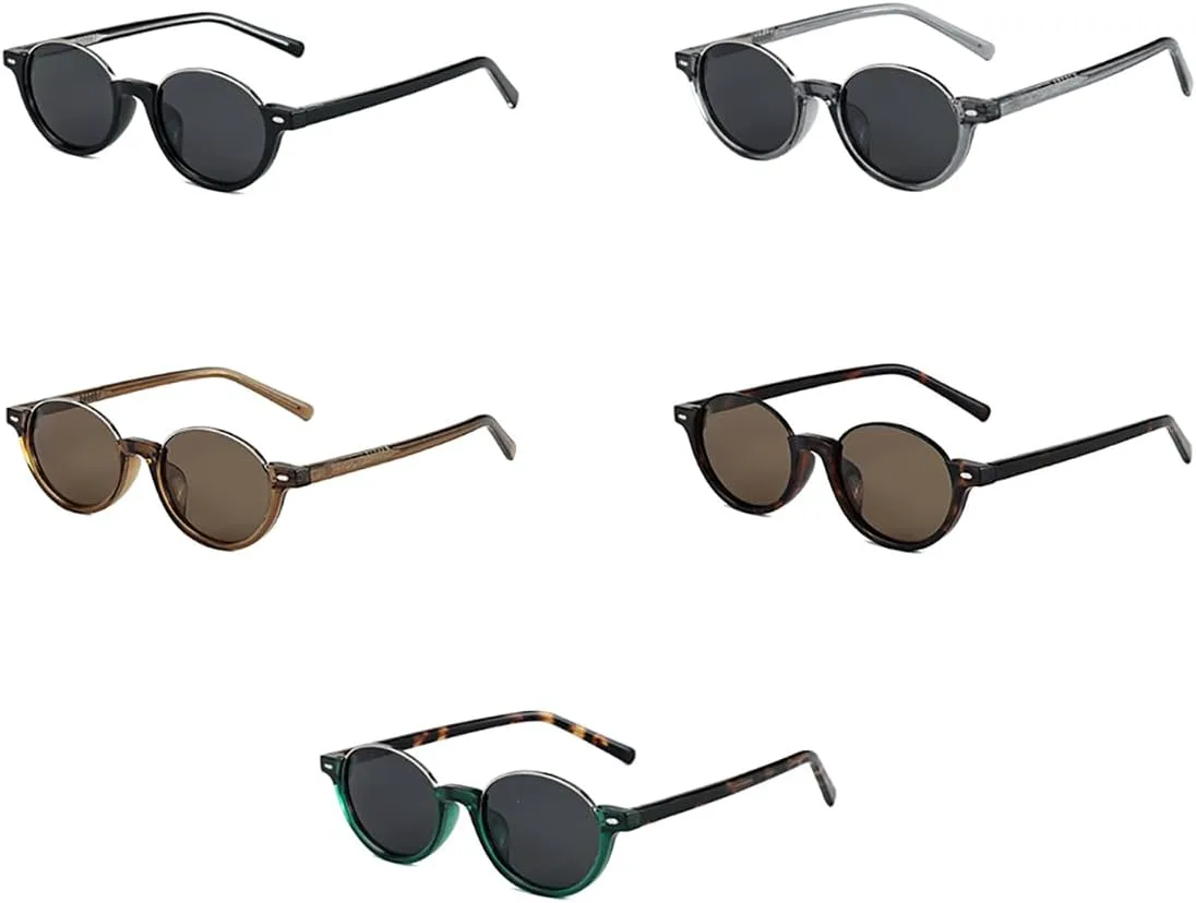 

Солнцезащитные очки Tr90 поляризованные, ретро, ​​женские, с полуметаллическими круглыми дужками, мужские, с защитой от УФ-излучения UV400 weiyuchen, Black