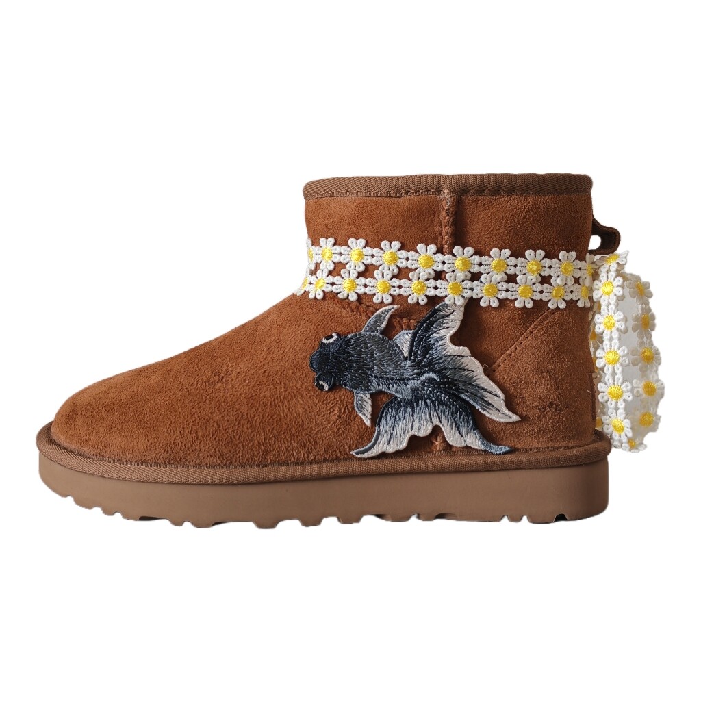 

CLASSIC MINI Зимние ботинки женские коричневые/бордовые Ugg