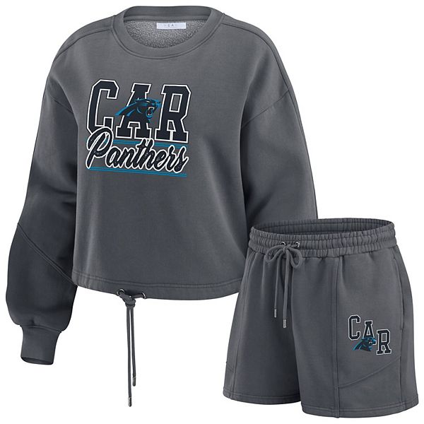 

Женский лонгслив и шорты Carolina Panthers из флиса Wear By Erin Andrews