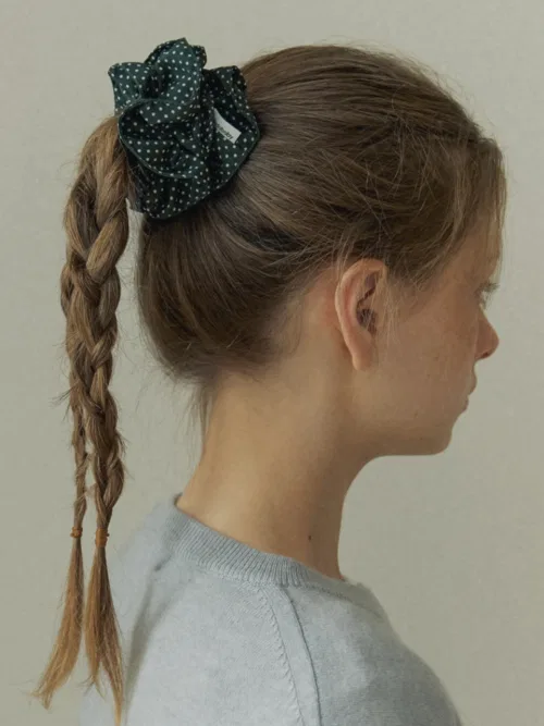 Шушу KINDABABY retro dotty scrunch forest тёмно-зелёный
