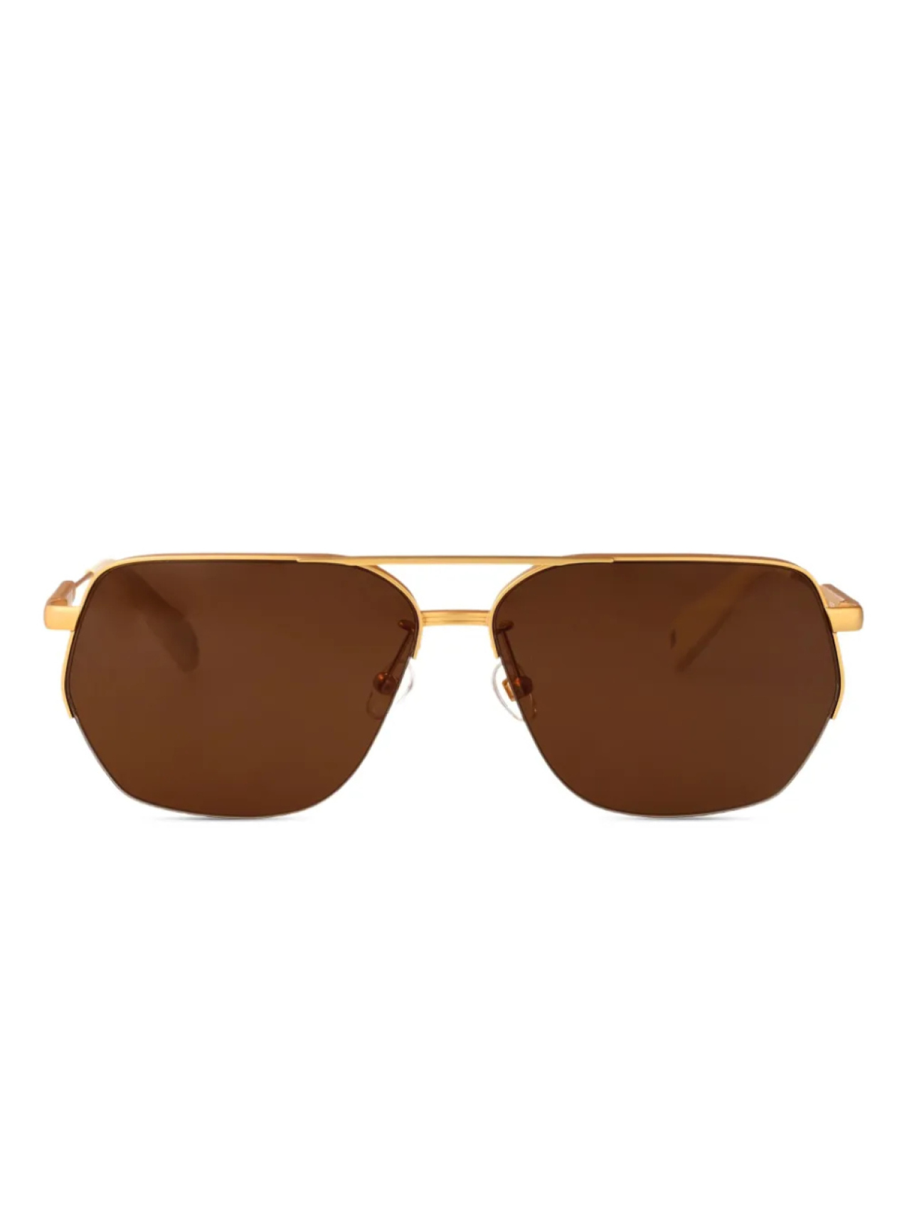 

Jacquemus pilot-frame солнцезащитные очки, золотой