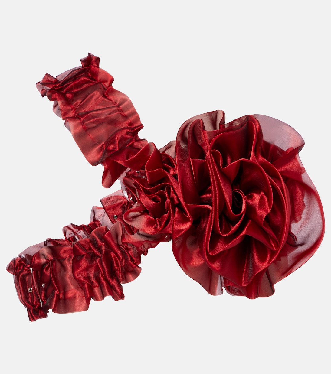 

Топ с рюшами Noir Kei Ninomiya, красный