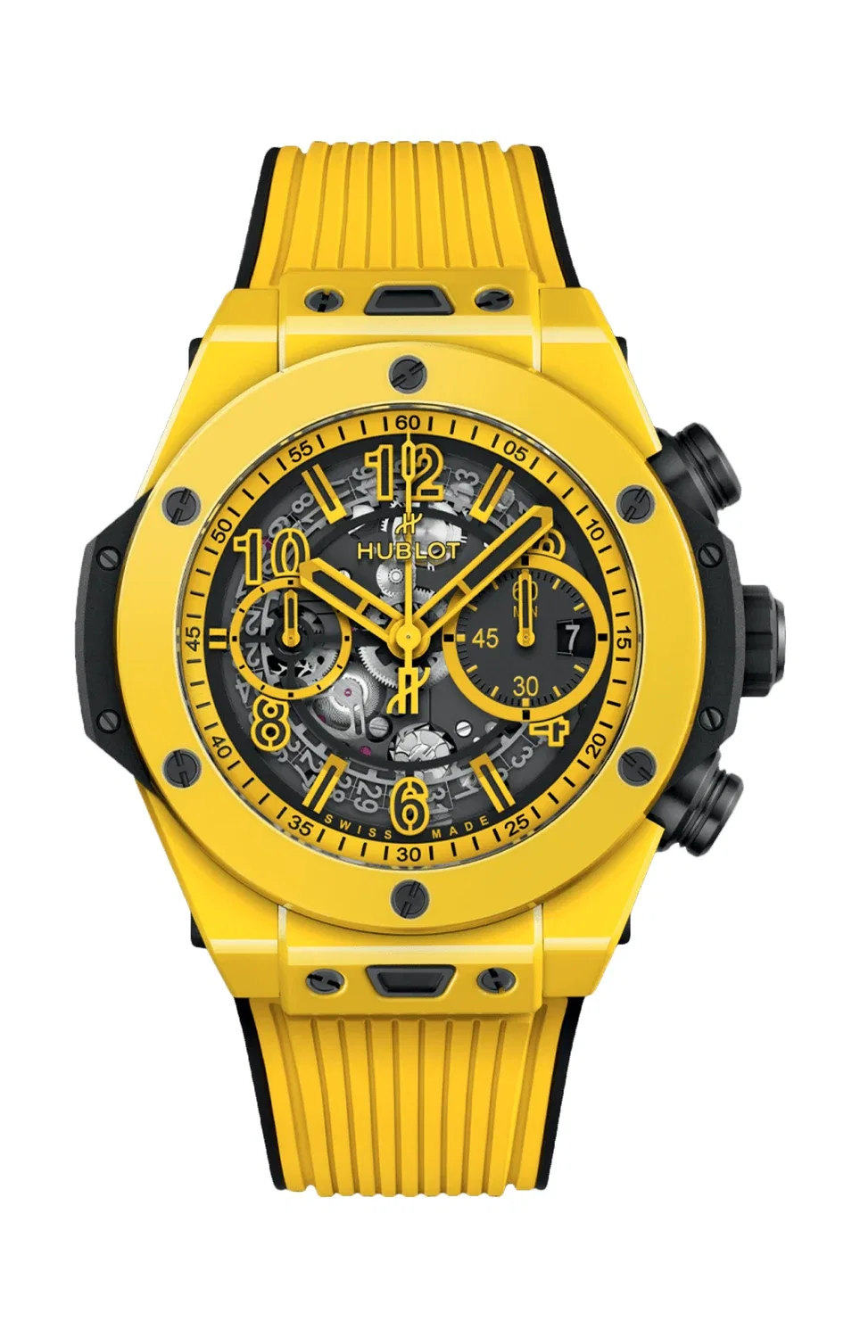 Биг Бэнг Уникo Йеллоу Мэджик - Лимитированная серия - 421.CY.471Y.RX HUBLOT, синий