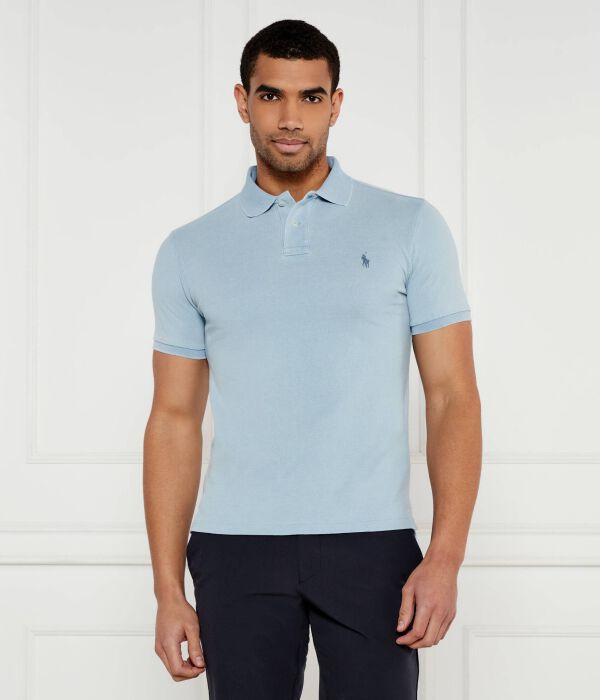 

Рубашка поло Slim fit Polo Ralph Lauren, синий